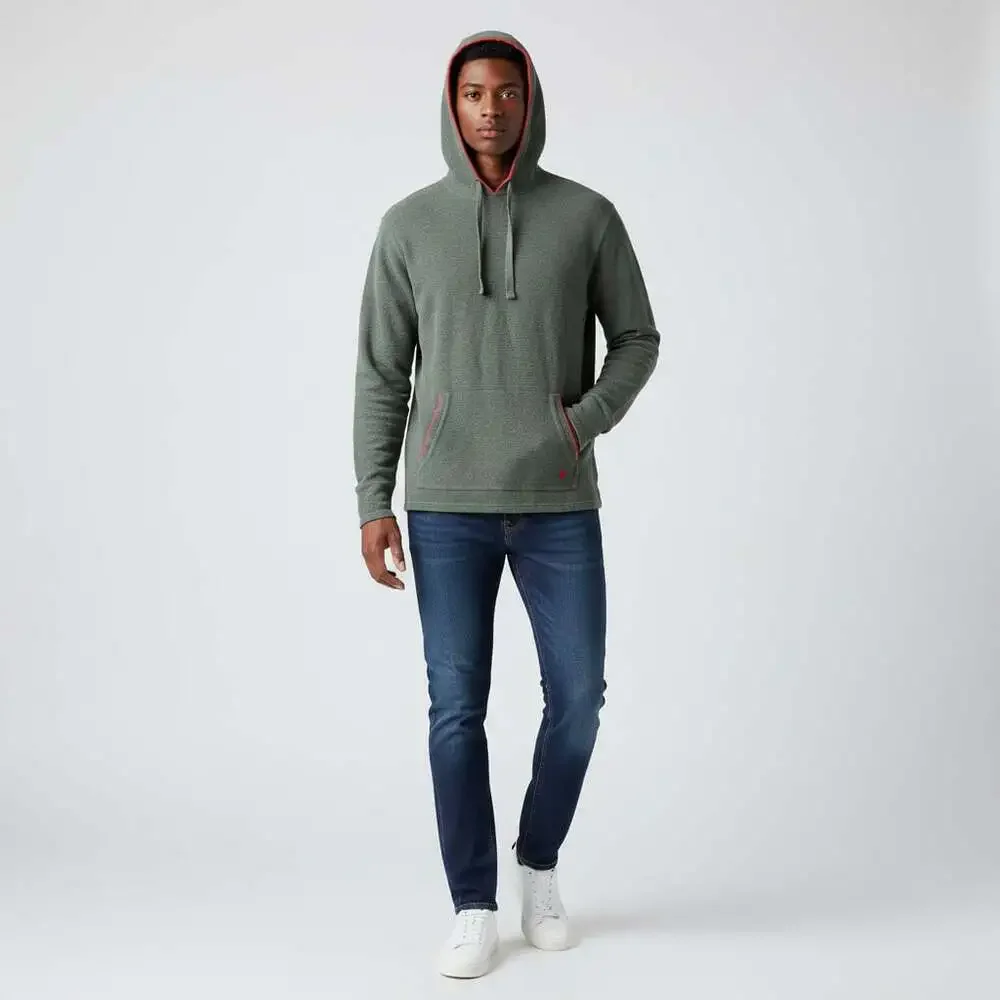 Polo Ralph Lauren Sleepwear Hoodie Men's XL Olive Green Waffle Knit Thermal Pony